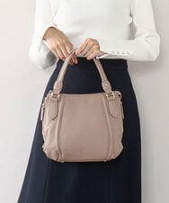 BPKAD12260 MK MICHEL KLEIN BAG(MK ミッシェルクラン バッグ) [2WAY]サイドジップコンパクトトートバッグ ベージュ