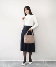 BPKAD12260 MK MICHEL KLEIN BAG(MK ミッシェルクラン バッグ) [2WAY]サイドジップコンパクトトートバッグ ベージュ