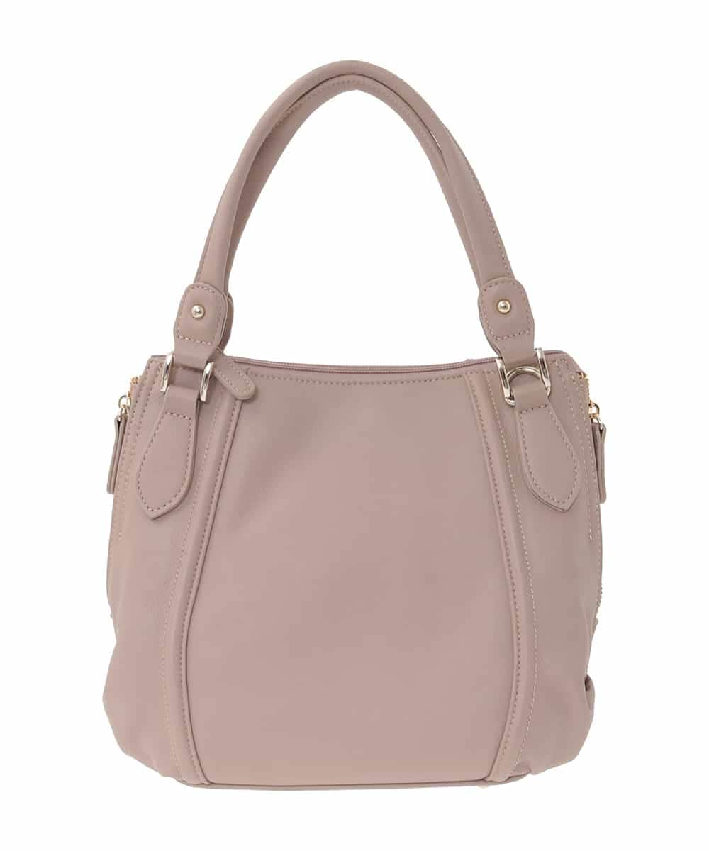 BPKAD12260 MK MICHEL KLEIN BAG(MK ミッシェルクラン バッグ) [2WAY]サイドジップコンパクトトートバッグ ベージュ