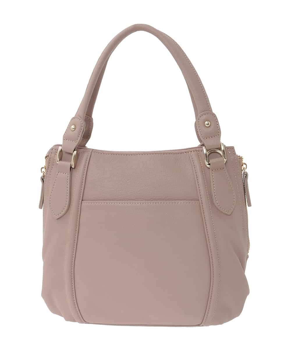 BPKAD12260 MK MICHEL KLEIN BAG(MK ミッシェルクラン バッグ) [2WAY]サイドジップコンパクトトートバッグ ベージュ