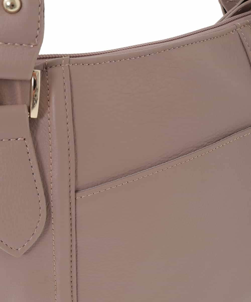 BPKAD12260 MK MICHEL KLEIN BAG(MK ミッシェルクラン バッグ) [2WAY]サイドジップコンパクトトートバッグ ベージュ