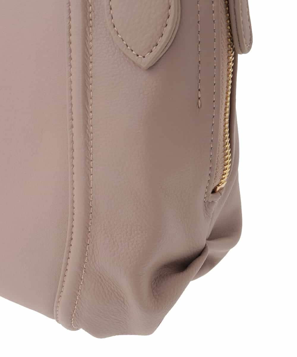 BPKAD12260 MK MICHEL KLEIN BAG(MK ミッシェルクラン バッグ) [2WAY]サイドジップコンパクトトートバッグ ベージュ