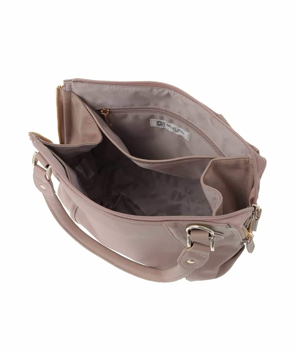BPKAD12260 MK MICHEL KLEIN BAG(MK ミッシェルクラン バッグ) [2WAY]サイドジップコンパクトトートバッグ ベージュ