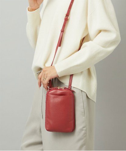 BPKAD30165 MK MICHEL KLEIN BAG [軽量]牛革ショルダーウォレットバッグ