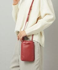 BPKAD30165 MK MICHEL KLEIN BAG(MK ミッシェルクラン バッグ) [軽量]牛革ショルダーウォレットバッグ レッド
