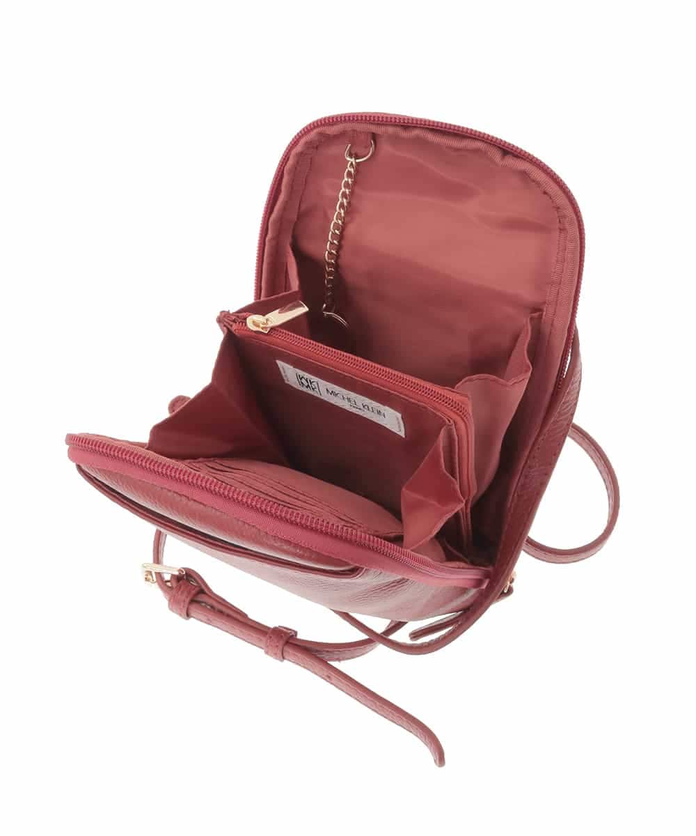 BPKAD30165 MK MICHEL KLEIN BAG(MK ミッシェルクラン バッグ) [軽量]牛革ショルダーウォレットバッグ グリーン
