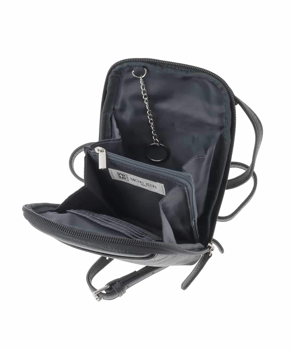 BPKAD30165 MK MICHEL KLEIN BAG(MK ミッシェルクラン バッグ) [軽量]牛革ショルダーウォレットバッグ グリーン