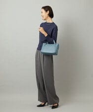 BPKAD31260 MK MICHEL KLEIN BAG(MK ミッシェルクラン バッグ) [2WAY]カウレザーコンパクトトートバッグ ライトブルー