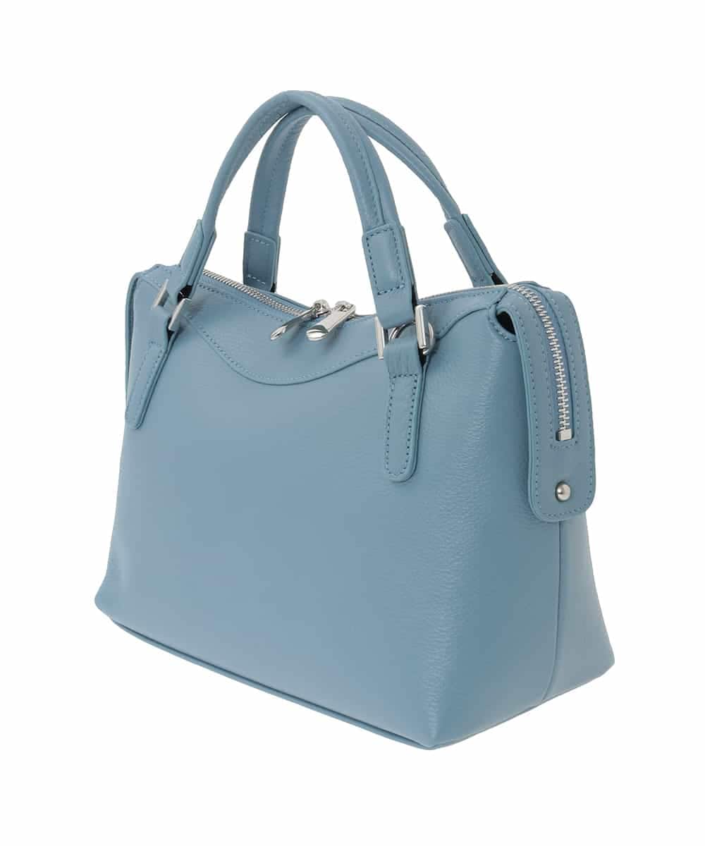 BPKAD31260 MK MICHEL KLEIN BAG(MK ミッシェルクラン バッグ) [2WAY]カウレザーコンパクトトートバッグ ライトブルー