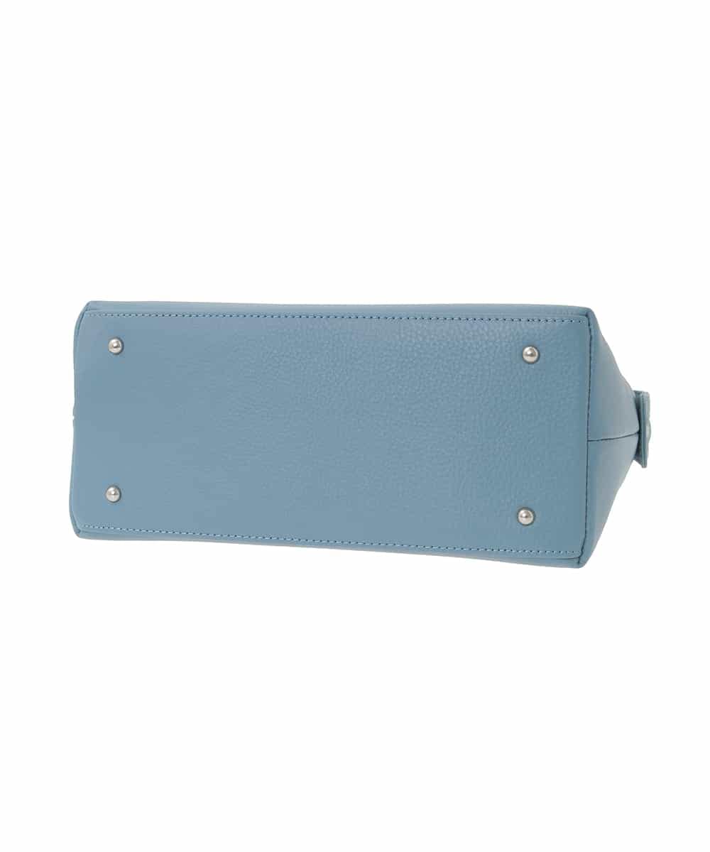 BPKAD31260 MK MICHEL KLEIN BAG(MK ミッシェルクラン バッグ) [2WAY]カウレザーコンパクトトートバッグ ライトブルー