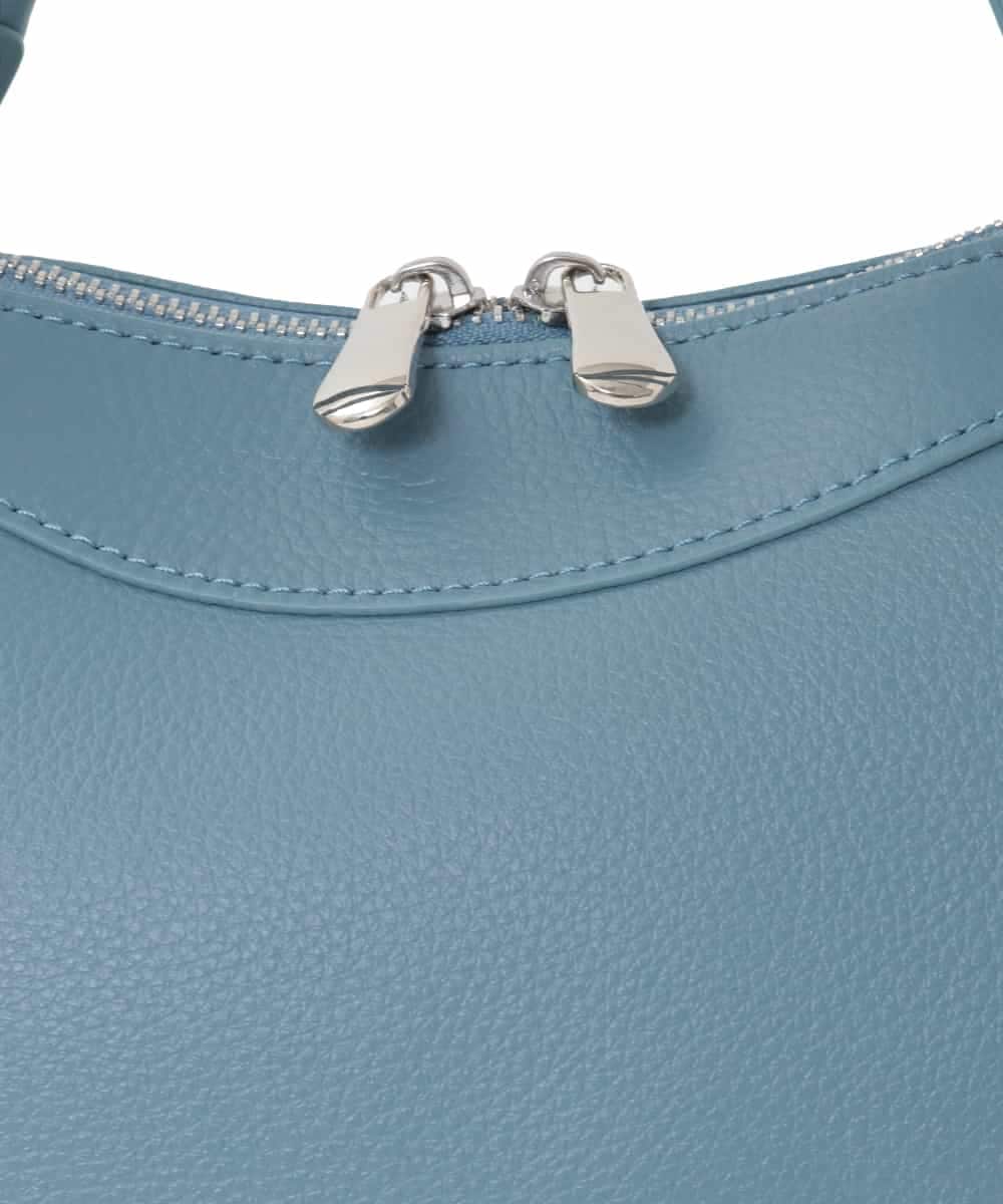 BPKAD31260 MK MICHEL KLEIN BAG(MK ミッシェルクラン バッグ) [2WAY]カウレザーコンパクトトートバッグ ライトブルー
