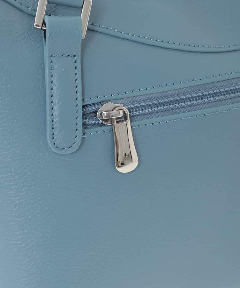 BPKAD31260 MK MICHEL KLEIN BAG(MK ミッシェルクラン バッグ) [2WAY]カウレザーコンパクトトートバッグ ライトブルー