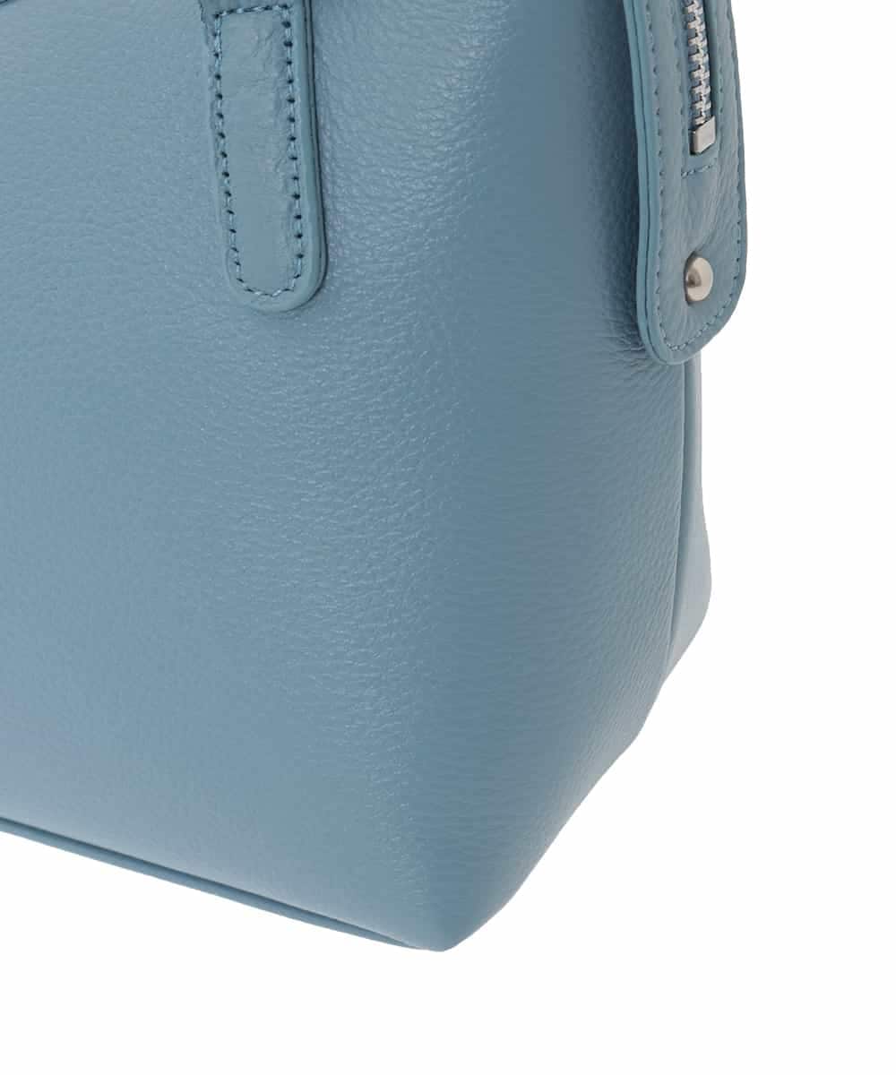 BPKAD31260 MK MICHEL KLEIN BAG(MK ミッシェルクラン バッグ) [2WAY]カウレザーコンパクトトートバッグ ライトブルー