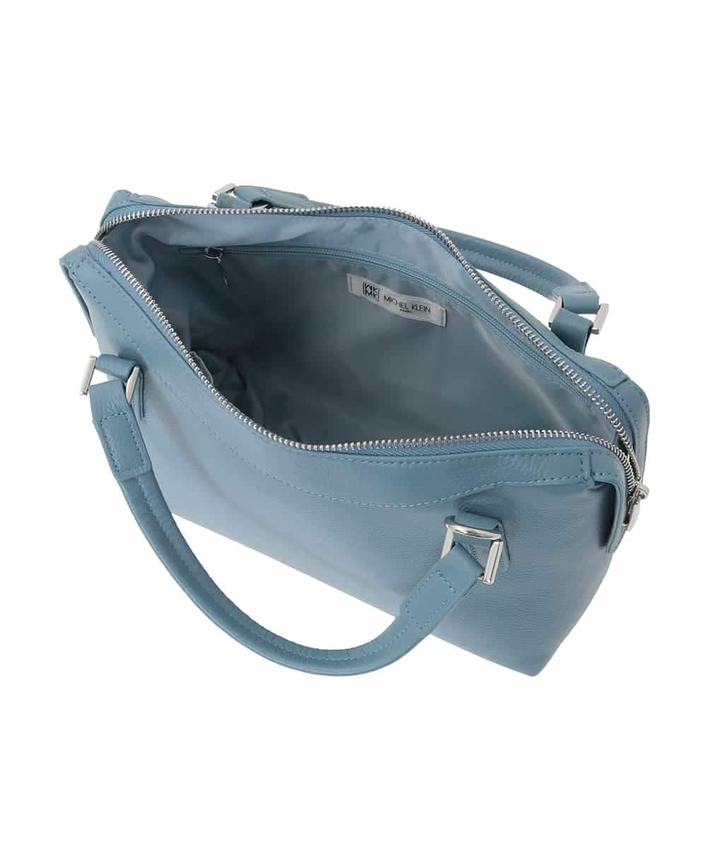 BPKAD31260 MK MICHEL KLEIN BAG(MK ミッシェルクラン バッグ) [2WAY]カウレザーコンパクトトートバッグ ライトブルー