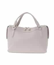 BPKAD31260 MK MICHEL KLEIN BAG(MK ミッシェルクラン バッグ) [2WAY]カウレザーコンパクトトートバッグ ライトグレー