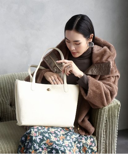 BPKAD41300 MK MICHEL KLEIN BAG [A4収納可]牛革スクエアトートバッグ