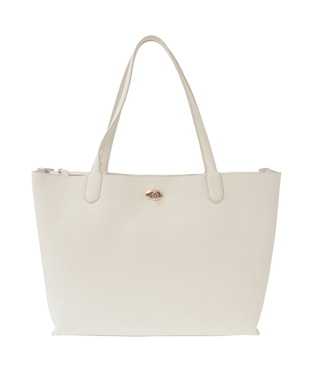 BPKAD41300 MK MICHEL KLEIN BAG(MK ミッシェルクラン バッグ) [A4収納可]牛革スクエアトートバッグ グレー