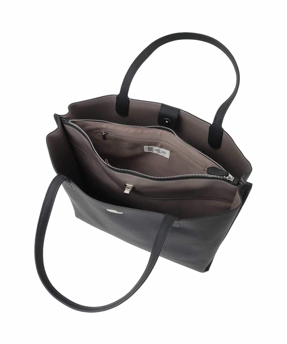 BPKAD41300 MK MICHEL KLEIN BAG(MK ミッシェルクラン バッグ) 牛革スクエアトートバッグ グレー