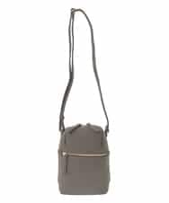 BPKAD80190 MK MICHEL KLEIN BAG(MK ミッシェルクラン バッグ) 牛革ラウンドジップショルダーバッグ ブラウン
