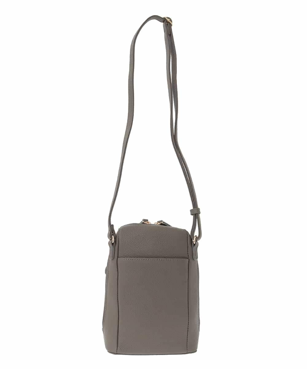 BPKAD80190 MK MICHEL KLEIN BAG(MK ミッシェルクラン バッグ) 牛革ラウンドジップショルダーバッグ ブラウン