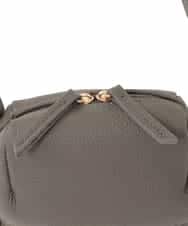 BPKAD80190 MK MICHEL KLEIN BAG(MK ミッシェルクラン バッグ) 牛革ラウンドジップショルダーバッグ ブラウン