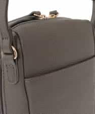 BPKAD80190 MK MICHEL KLEIN BAG(MK ミッシェルクラン バッグ) 牛革ラウンドジップショルダーバッグ ブラウン