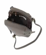 BPKAD80190 MK MICHEL KLEIN BAG(MK ミッシェルクラン バッグ) 牛革ラウンドジップショルダーバッグ ブラウン