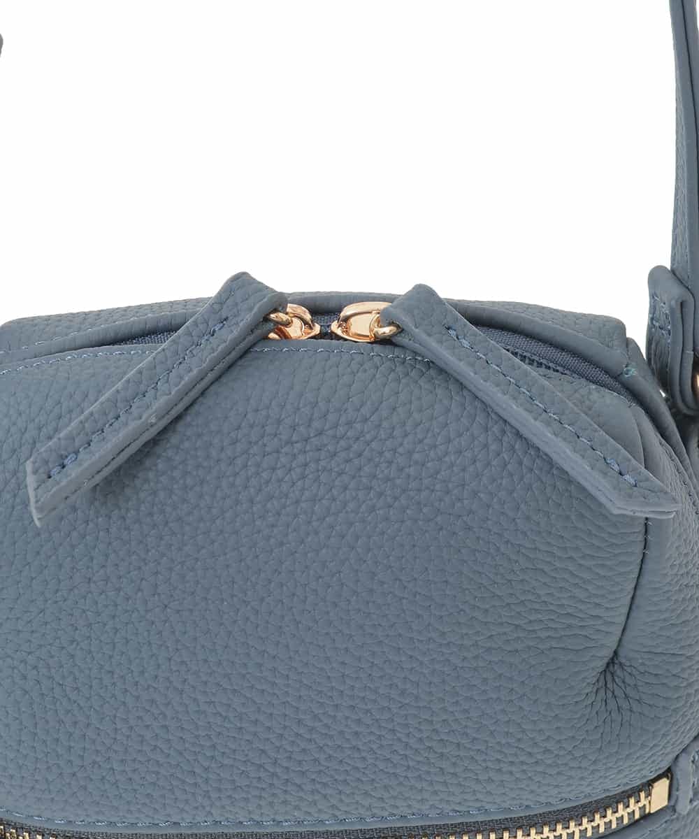 BPKAD80190 MK MICHEL KLEIN BAG(MK ミッシェルクラン バッグ) 牛革ラウンドジップショルダーバッグ ブラウン