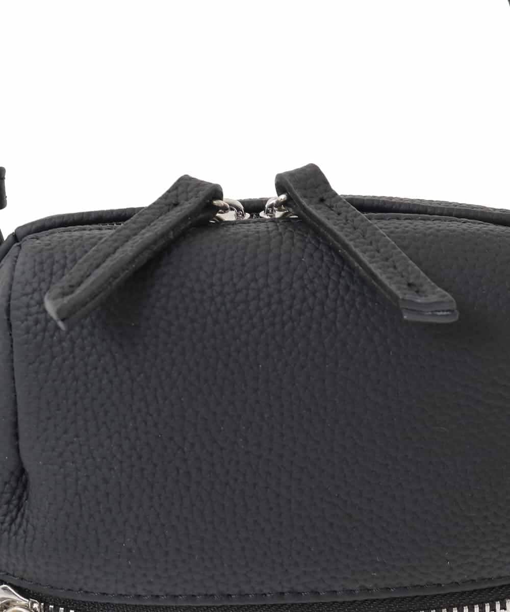 BPKAD80190 MK MICHEL KLEIN BAG(MK ミッシェルクラン バッグ) 牛革ラウンドジップショルダーバッグ ブラウン