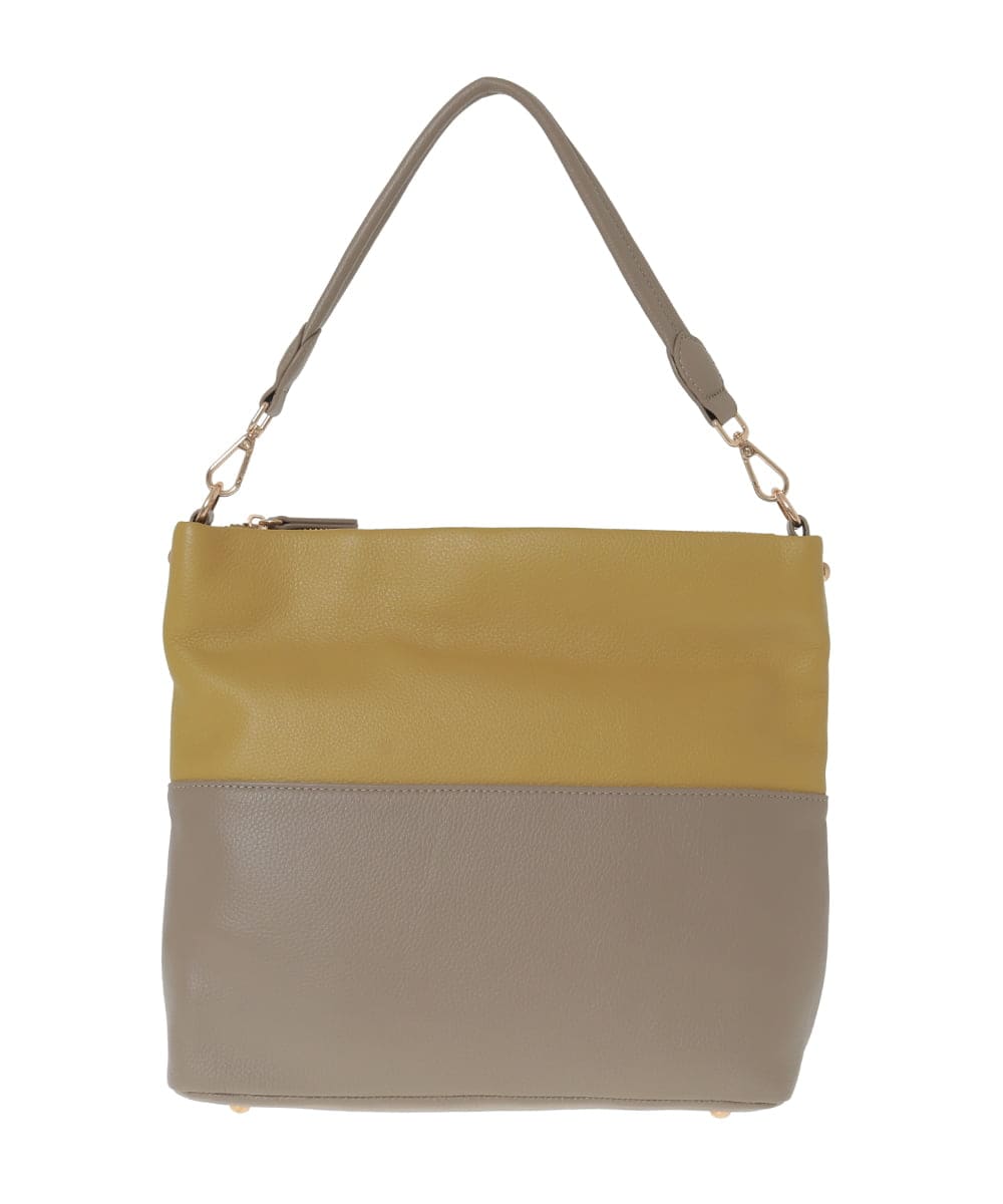 BPKAD82250 MK MICHEL KLEIN BAG(MK ミッシェルクラン バッグ) [2WAY]バイカラースクエアレザーバッグ ピンク