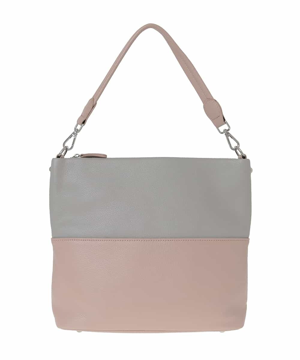 BPKAD82250 MK MICHEL KLEIN BAG(MK ミッシェルクラン バッグ) [2WAY]バイカラースクエアレザーバッグ ピンク