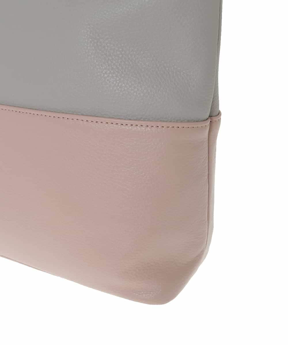 BPKAD82250 MK MICHEL KLEIN BAG(MK ミッシェルクラン バッグ) [2WAY]バイカラースクエアレザーバッグ ピンク