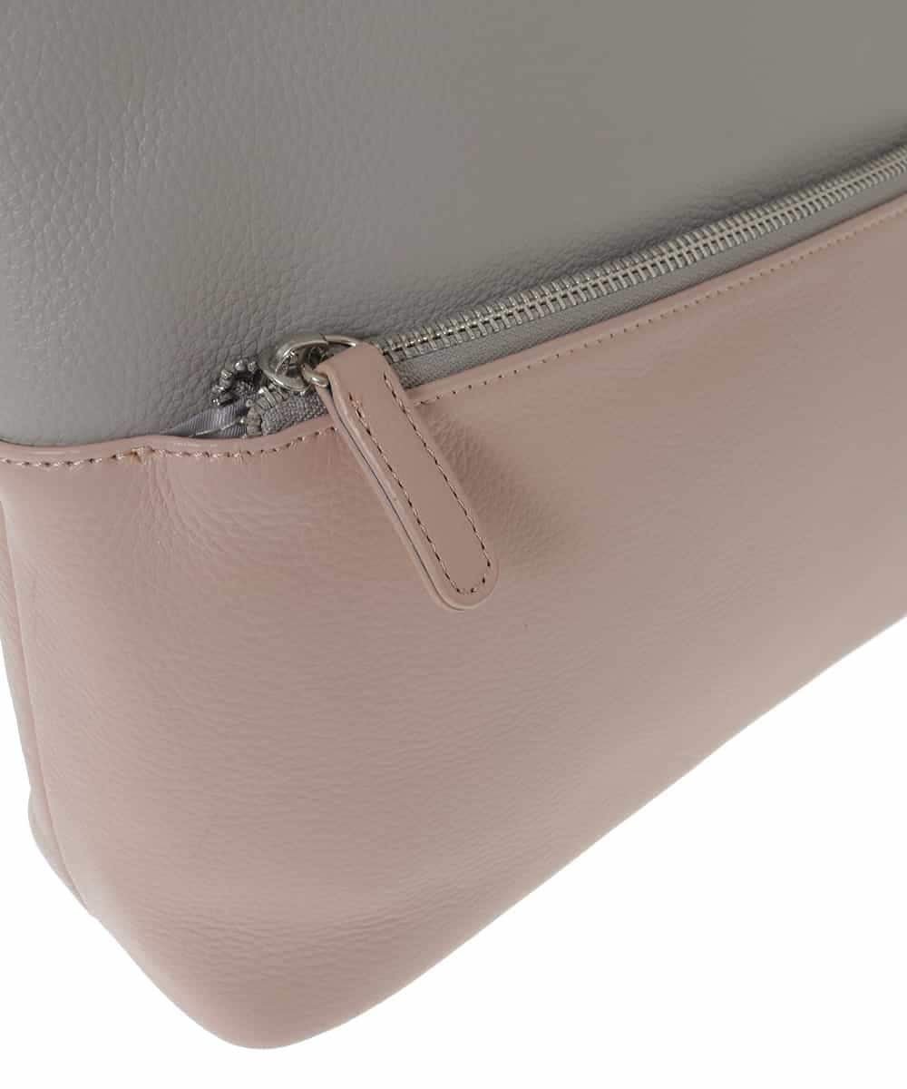 BPKAD82250 MK MICHEL KLEIN BAG(MK ミッシェルクラン バッグ) [2WAY]バイカラースクエアレザーバッグ ピンク
