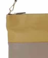 BPKAD82250 MK MICHEL KLEIN BAG(MK ミッシェルクラン バッグ) [2WAY]バイカラースクエアレザーバッグ ピンク