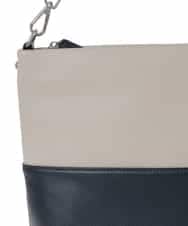 BPKAD82250 MK MICHEL KLEIN BAG(MK ミッシェルクラン バッグ) [2WAY]バイカラースクエアレザーバッグ ピンク