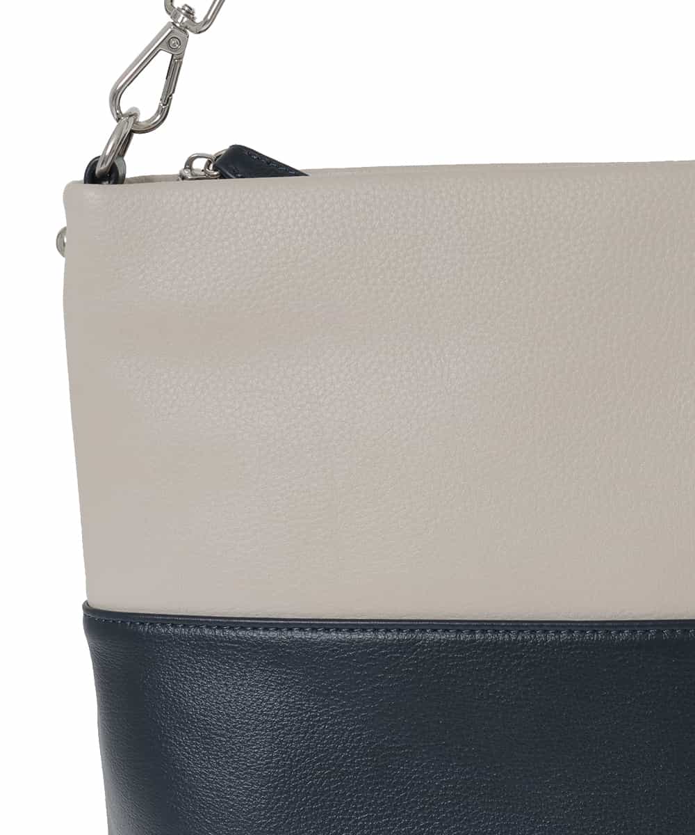 BPKAD82250 MK MICHEL KLEIN BAG(MK ミッシェルクラン バッグ) [2WAY]バイカラースクエアレザーバッグ ピンク