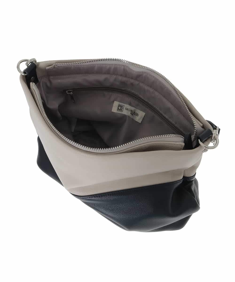 BPKAD82250 MK MICHEL KLEIN BAG(MK ミッシェルクラン バッグ) [2WAY]バイカラースクエアレザーバッグ ピンク