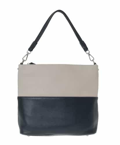 BPKAD82250 MK MICHEL KLEIN BAG [2WAY]バイカラースクエアレザーバッグ