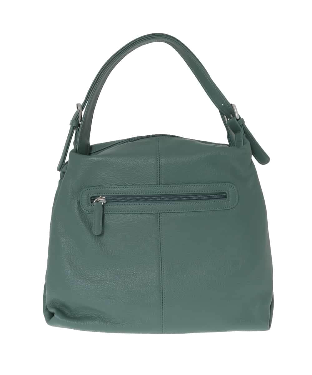 BPKAD83250 MK MICHEL KLEIN BAG(MK ミッシェルクラン バッグ) 台形カウレザートートバッグ グリーン