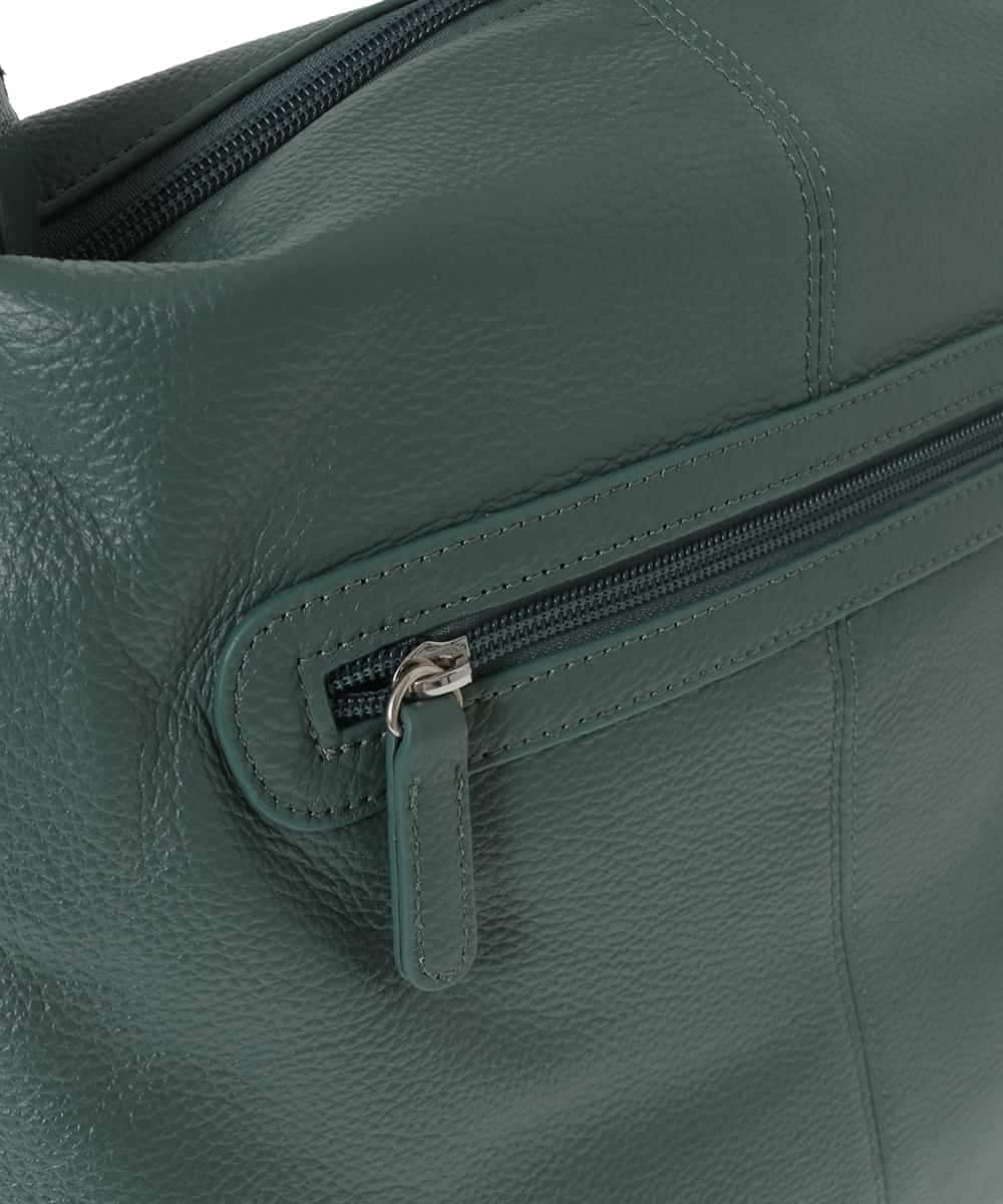 BPKAD83250 MK MICHEL KLEIN BAG(MK ミッシェルクラン バッグ) 台形カウレザートートバッグ グリーン