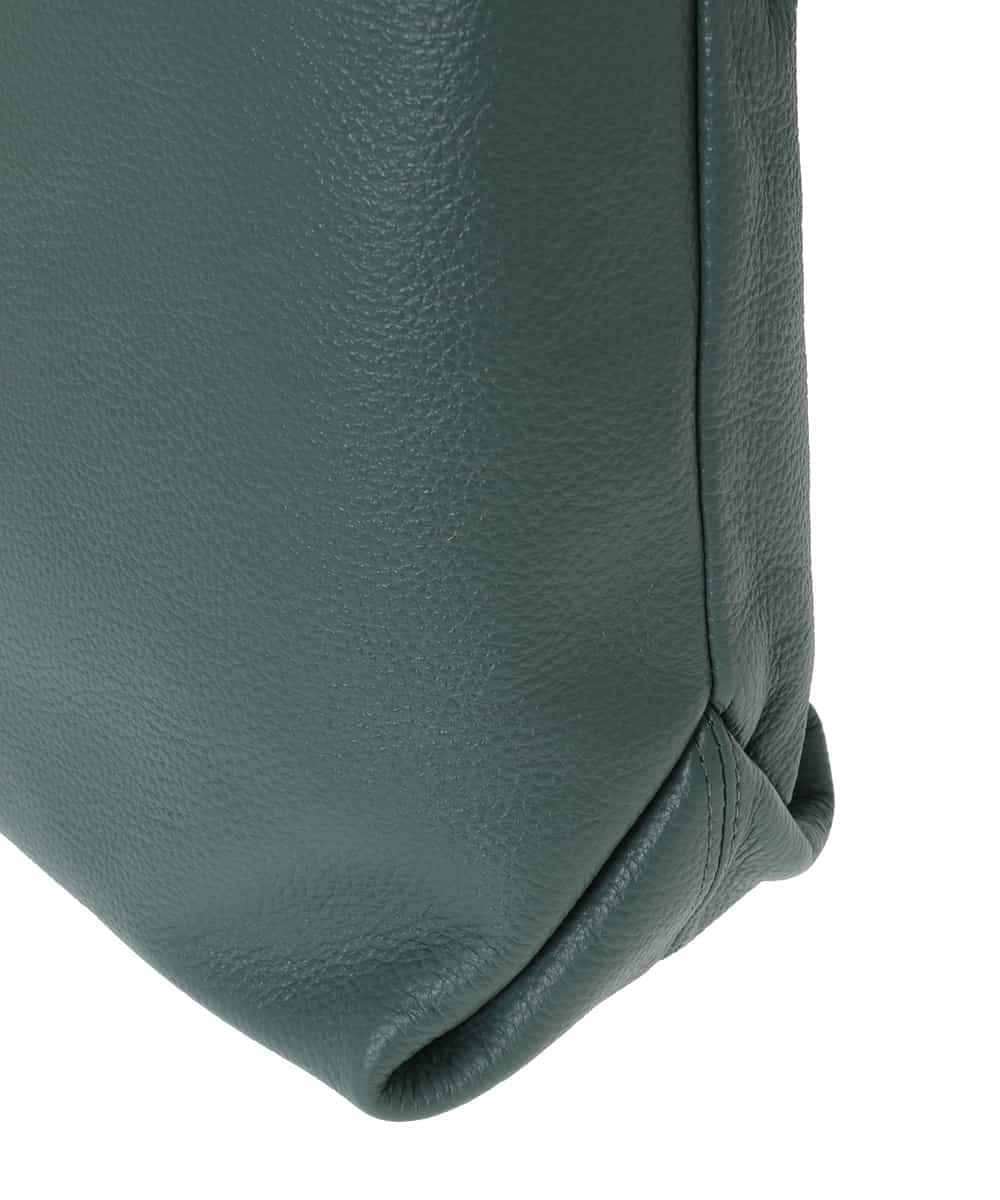 BPKAD83250 MK MICHEL KLEIN BAG(MK ミッシェルクラン バッグ) 台形カウレザートートバッグ グリーン