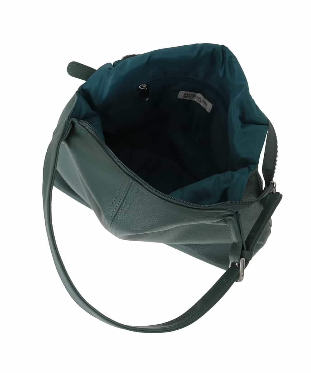 BPKAD83250 MK MICHEL KLEIN BAG(MK ミッシェルクラン バッグ) 台形カウレザートートバッグ グリーン