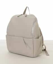 BPKAD84220 MK MICHEL KLEIN BAG(MK ミッシェルクラン バッグ) タックデザインカウレザーリュック ライトグレー