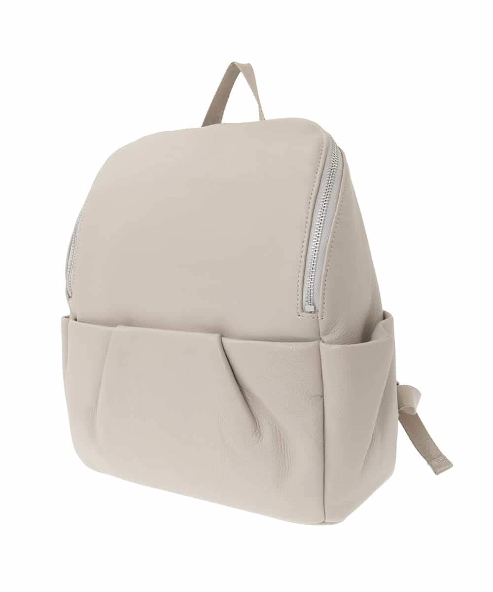 BPKAD84220 MK MICHEL KLEIN BAG(MK ミッシェルクラン バッグ) タックデザインカウレザーリュック ライトグレー