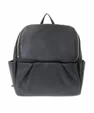 BPKAD84220 MK MICHEL KLEIN BAG(MK ミッシェルクラン バッグ) タックデザインカウレザーリュック ブラック