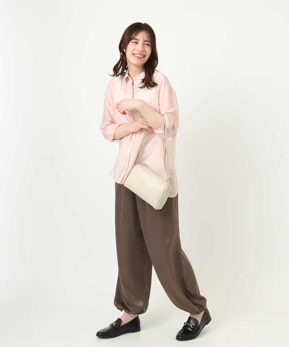 BPKAD85180 MK MICHEL KLEIN BAG(MK ミッシェルクラン バッグ) カウレザーコンパクトショルダーバッグ グリーン