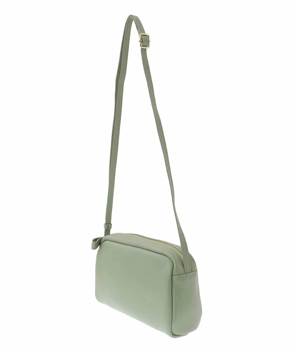 BPKAD85180 MK MICHEL KLEIN BAG(MK ミッシェルクラン バッグ) カウレザーコンパクトショルダーバッグ グリーン