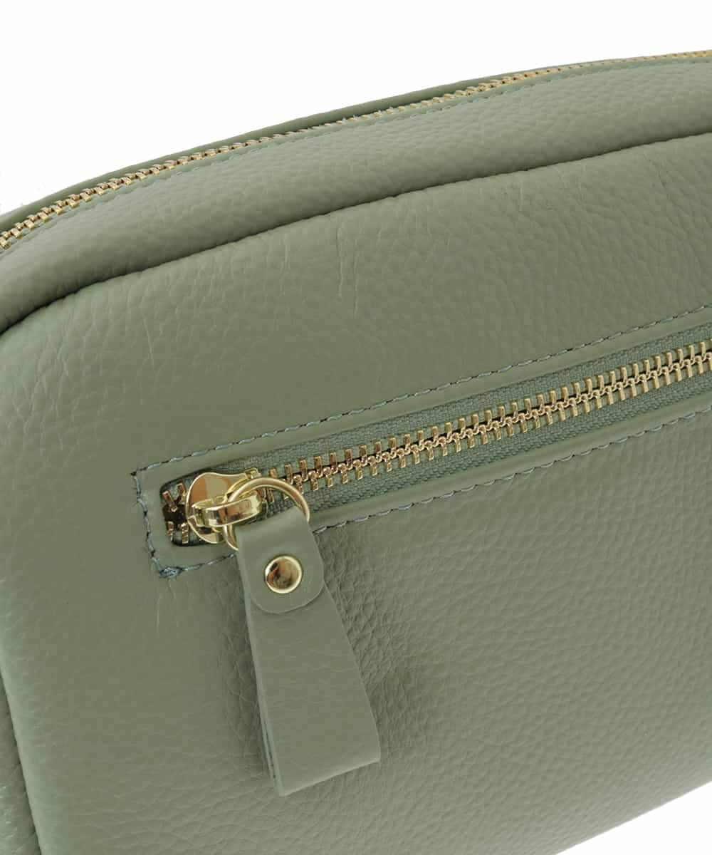 BPKAD85180 MK MICHEL KLEIN BAG(MK ミッシェルクラン バッグ) カウレザーコンパクトショルダーバッグ グリーン