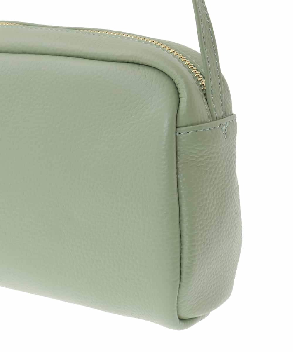 BPKAD85180 MK MICHEL KLEIN BAG(MK ミッシェルクラン バッグ) カウレザーコンパクトショルダーバッグ グリーン