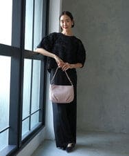 BPKAG01260 MK MICHEL KLEIN BAG(MK ミッシェルクラン バッグ) [2WAY]ラウンドタック牛革ワンハンドルバッグ ブラック
